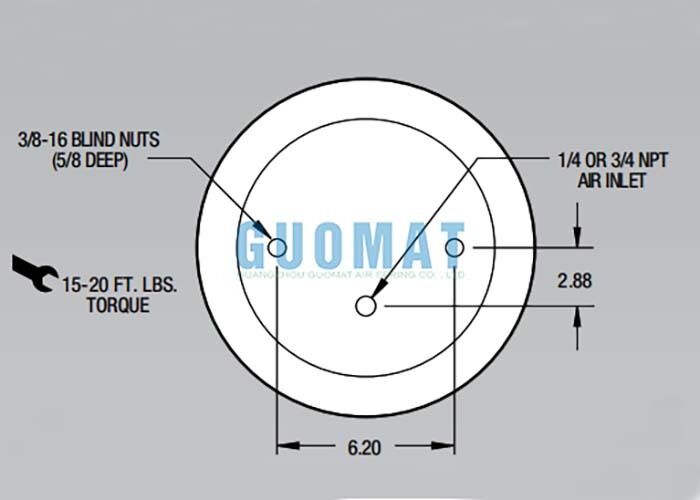 1T15M-2 Firestone Style Air Shock W01-358-9042 Air Suspension Springs Untuk Absorpsi Shock