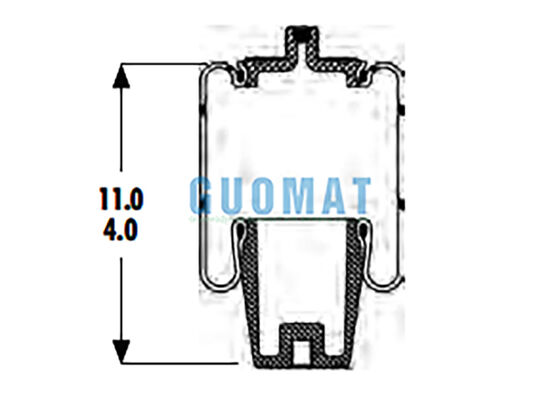 1S4.5-107 ASC-08-7-194 Goodyear Karet Air Bag Suspensi W023587080 Firestone Air Spring Untuk Truk&Trailer